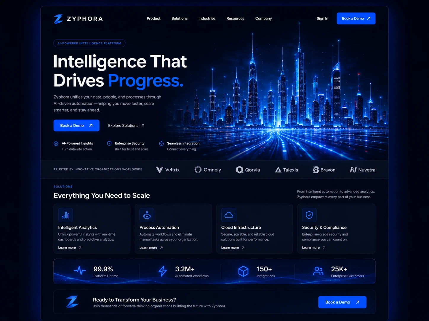 Technology platform interface concept
